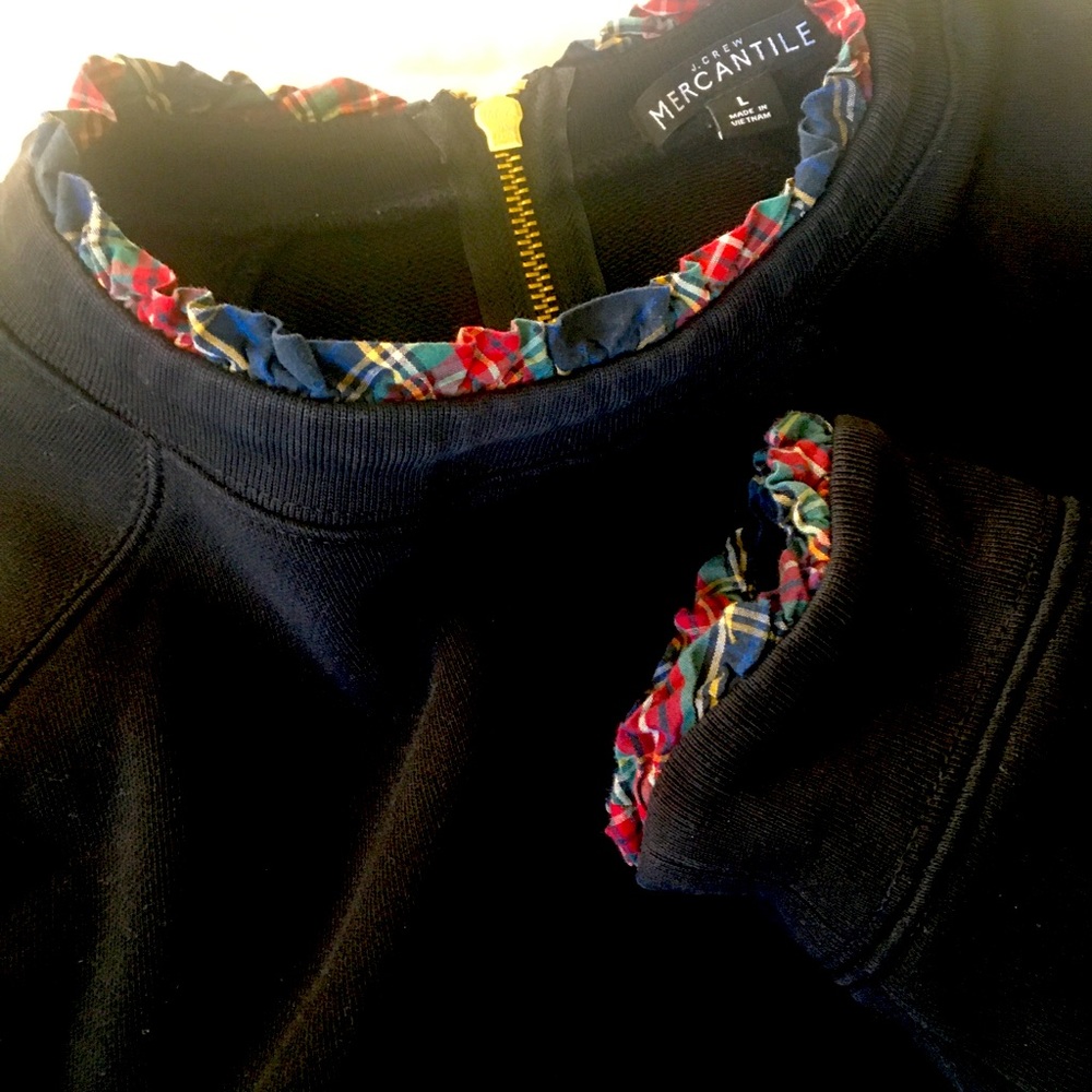 J Crew festive sweatshirt